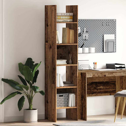 Armadio per Libri Legno vecchio 40 x 35 x 180 cm