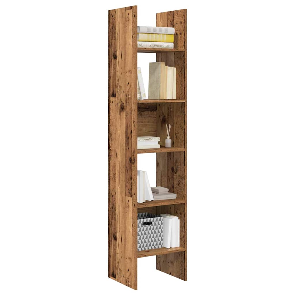 Armadio per Libri Legno vecchio 40 x 35 x 180 cm