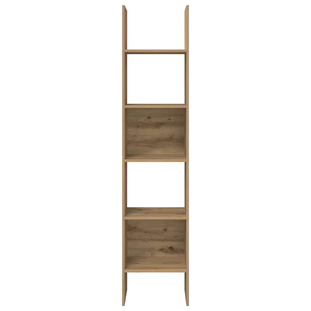 Armadio per Libri 5 livelli 40 x 35 x 180 cm Rovere artigianale