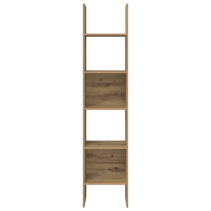 Armadio per Libri 5 livelli 40 x 35 x 180 cm Rovere artigianale