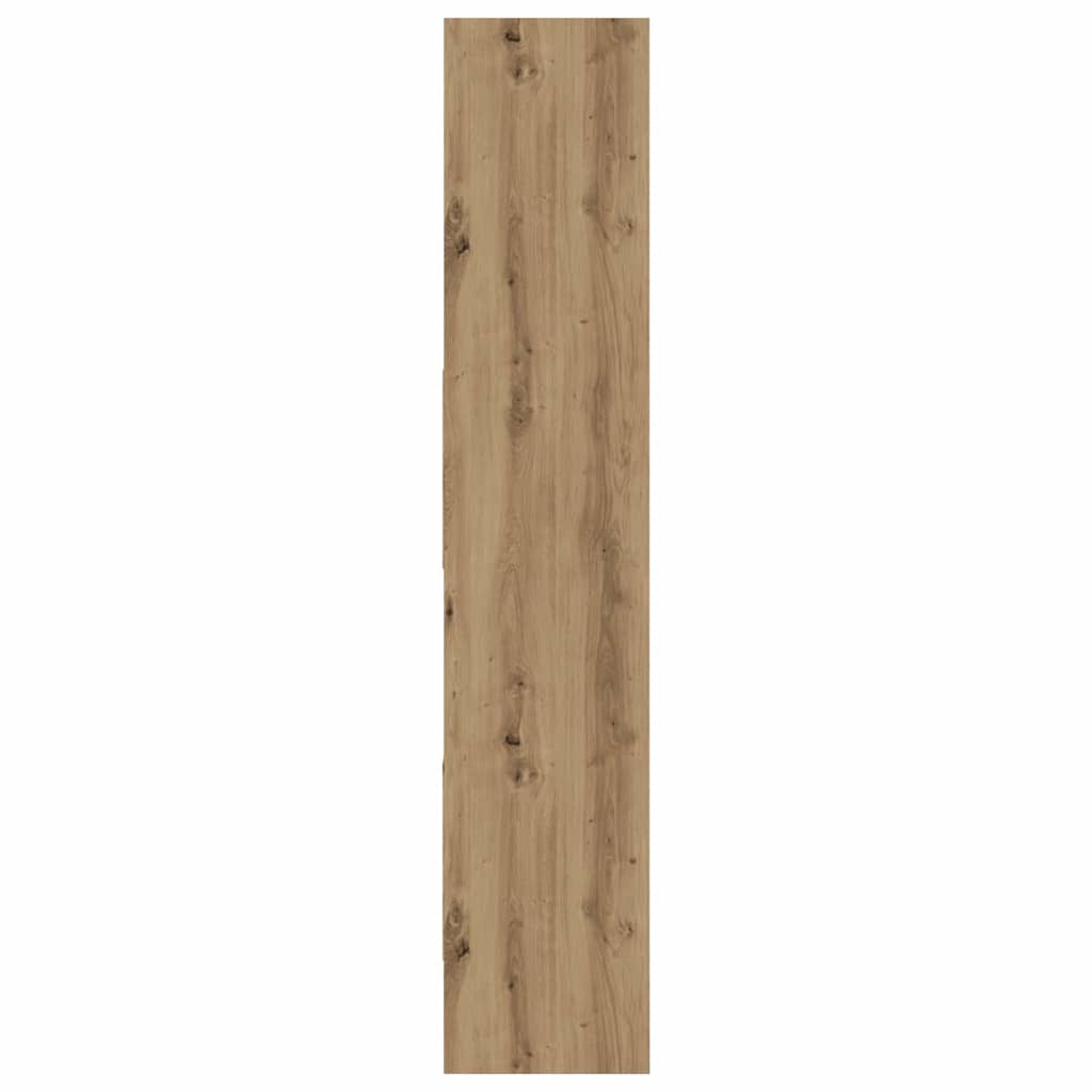 Armadio per Libri 5 livelli 40 x 35 x 180 cm Rovere artigianale