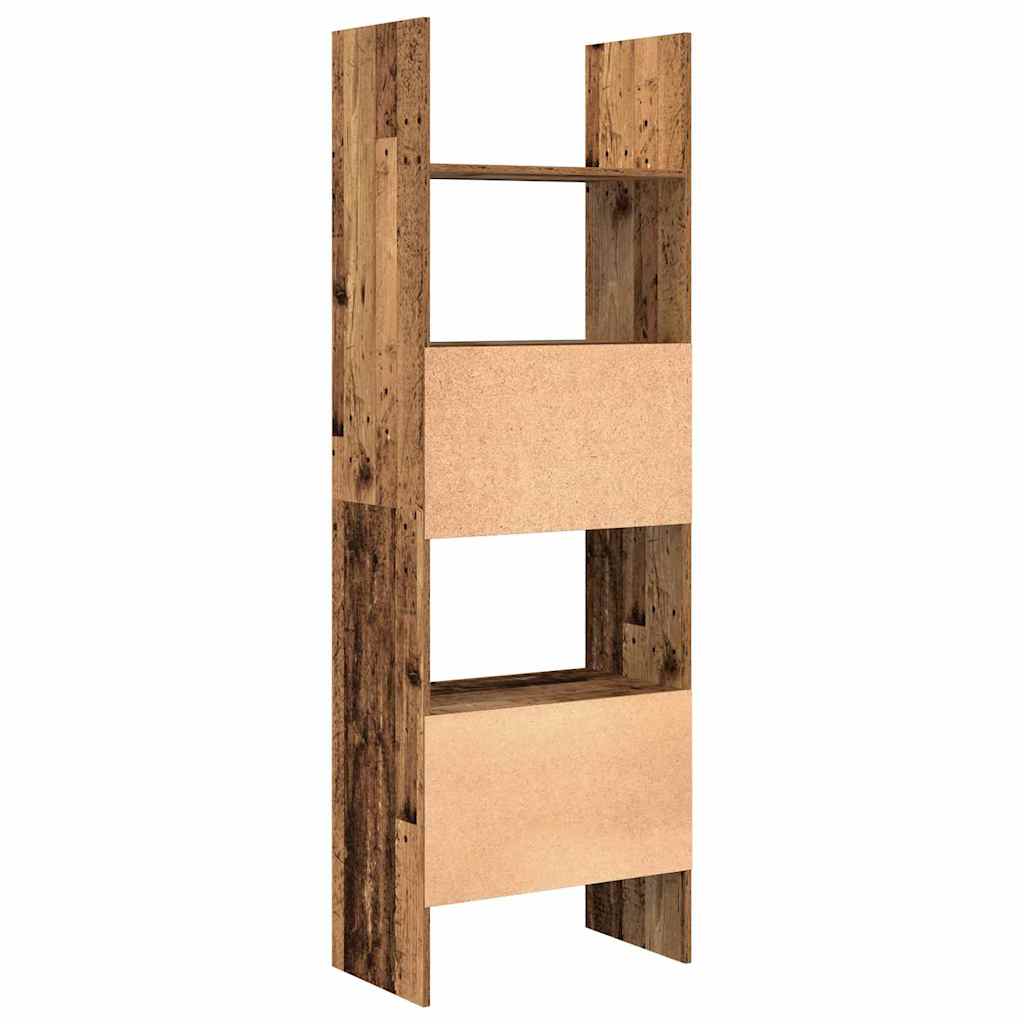 Armadio per Libri Legno vecchio 60 x 35 x 180 cm