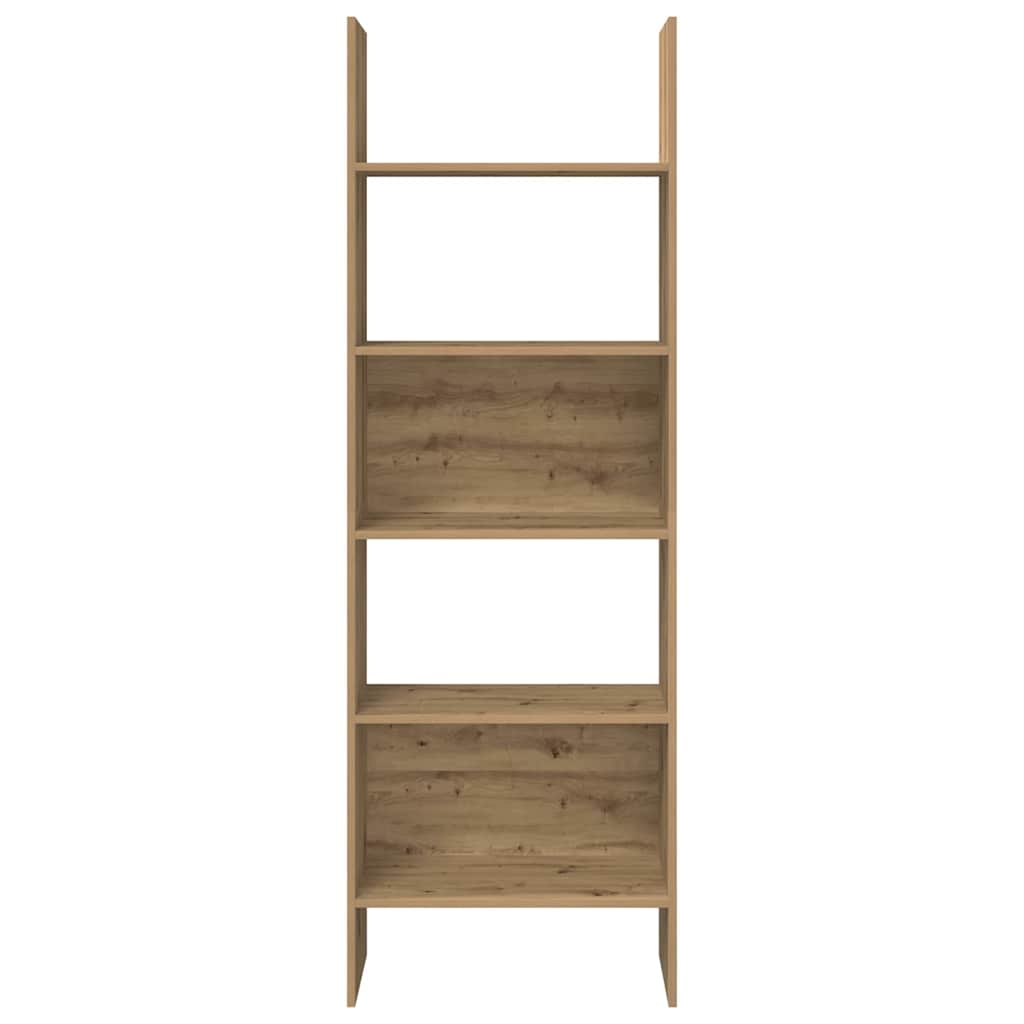 Armadio per Libri 5 livelli 60 x 35 x 180 cm Rovere artigianale