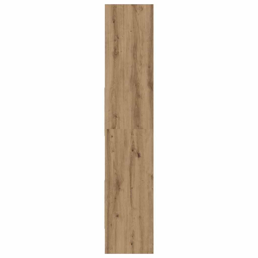 Armadio per Libri 5 livelli 60 x 35 x 180 cm Rovere artigianale