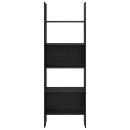 Armadio per Libri Rovere Nero 60 x 35 x 180 cm