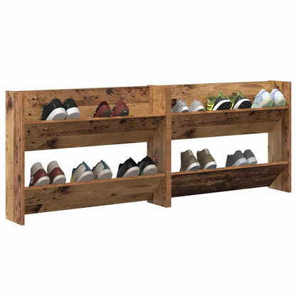 Mobile per scarpe 2 pcs Legno vecchio 80 x 18 x 60 cm