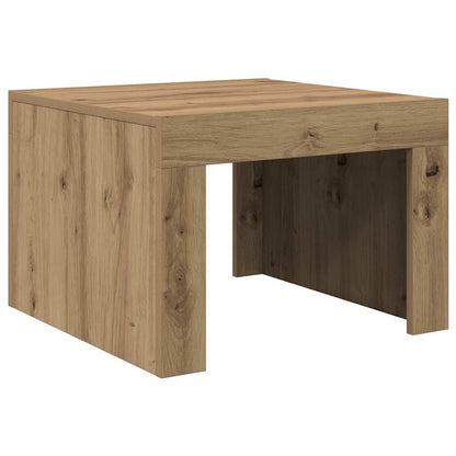 Tavolino da salotto Rovere artigianale 50 x 50 x 35 cm