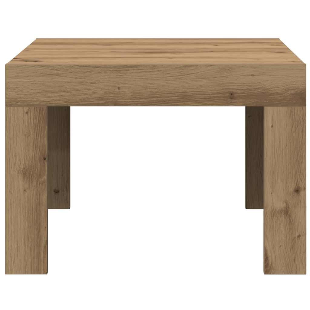 Tavolino da salotto Rovere artigianale 50 x 50 x 35 cm