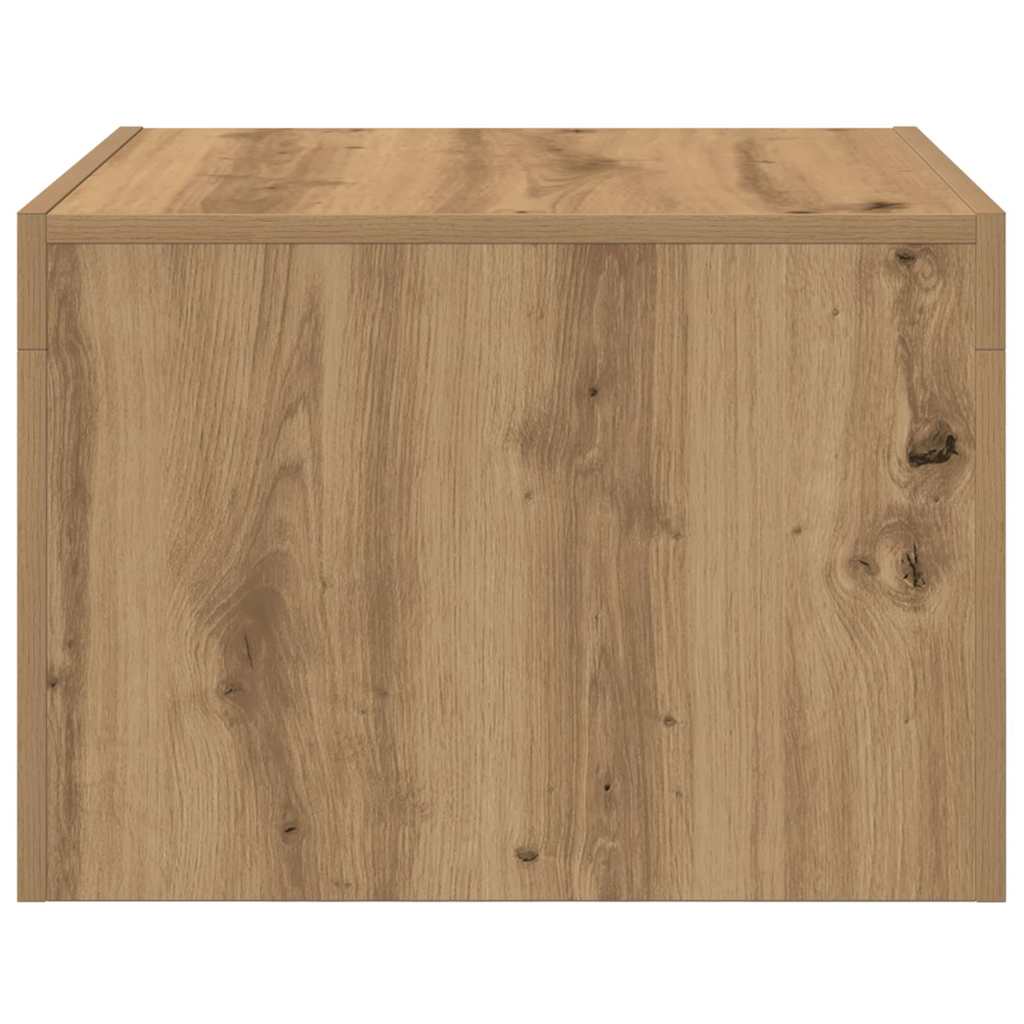Tavolino da salotto Rovere artigianale 50 x 50 x 35 cm