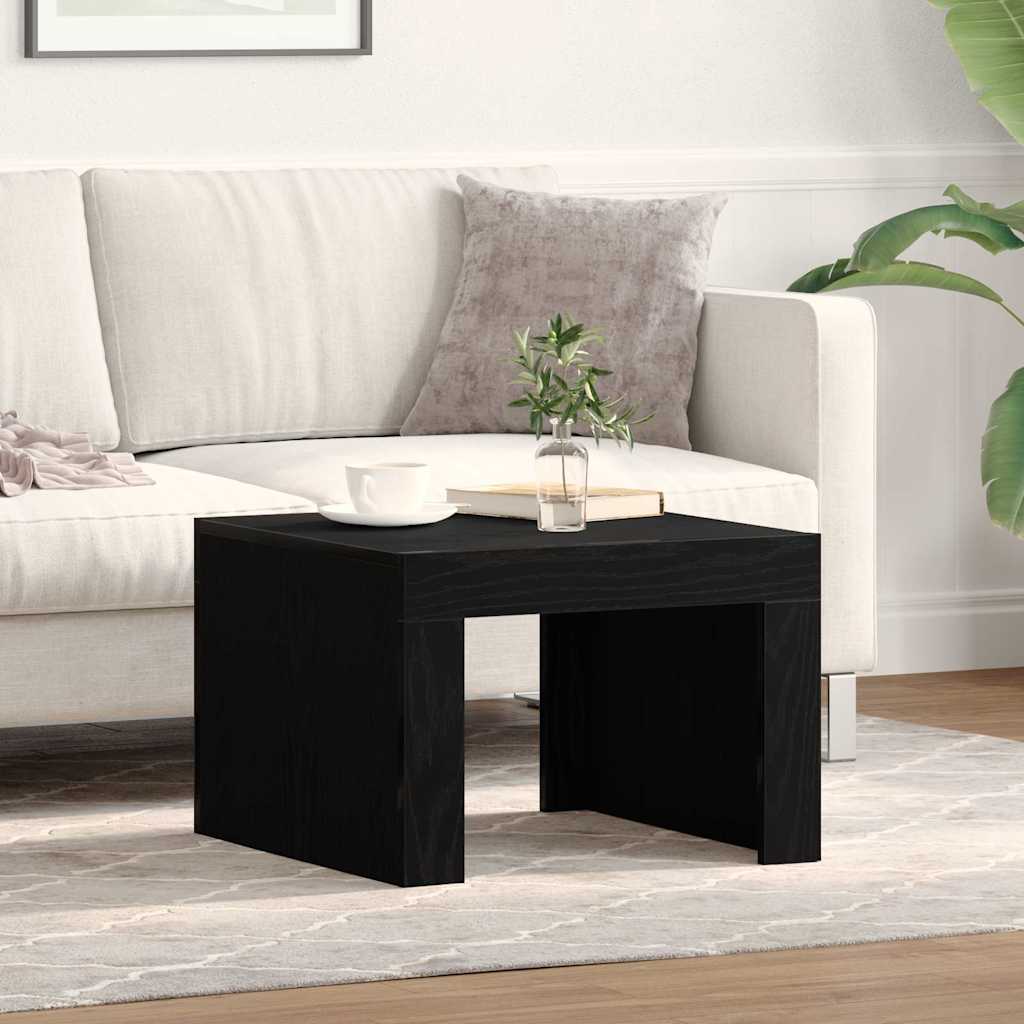 Tavolino da salotto Rovere Nero 50 x 50 x 35 cm