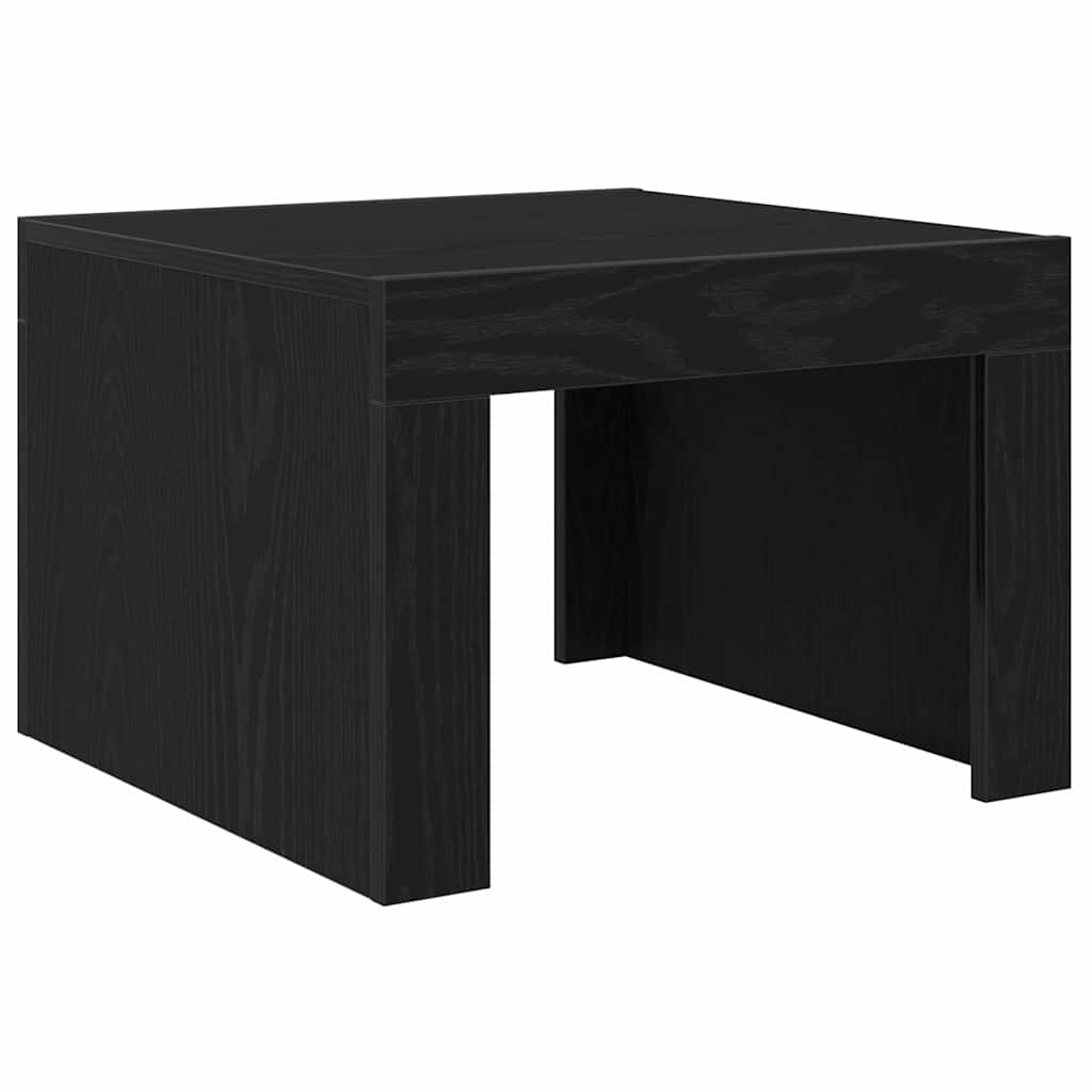 Tavolino da salotto Rovere Nero 50 x 50 x 35 cm
