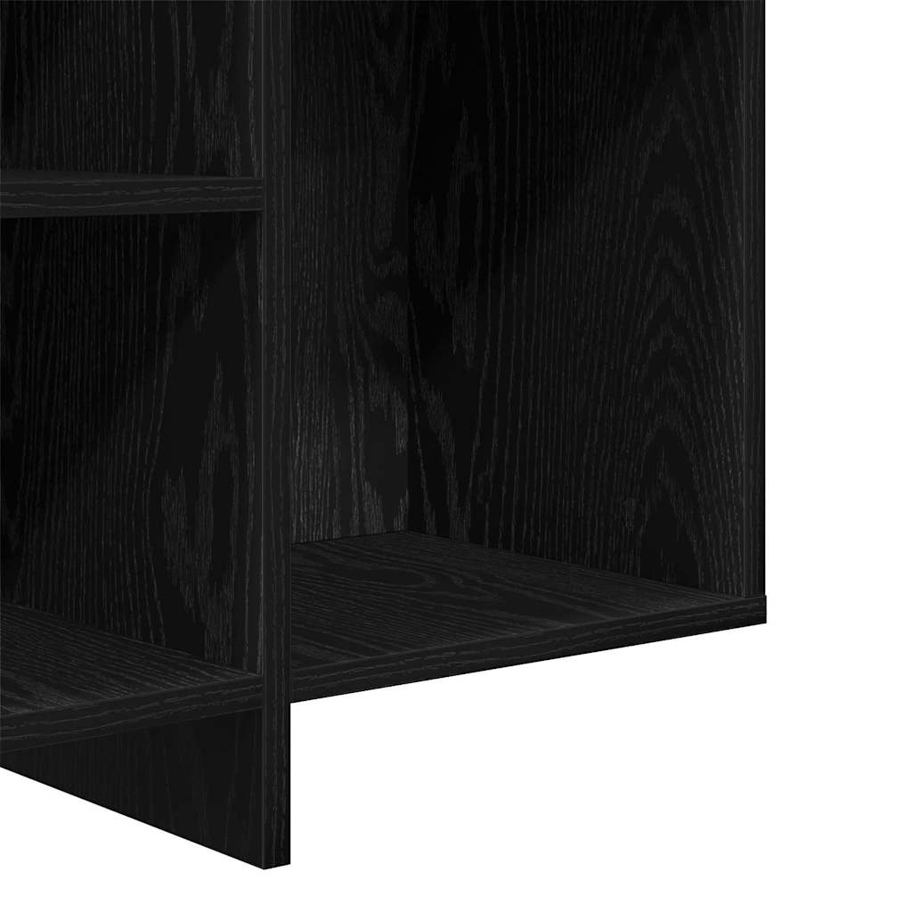 Credenza Rovere Nero 120 x 30 x 75 cm Legno multistrato