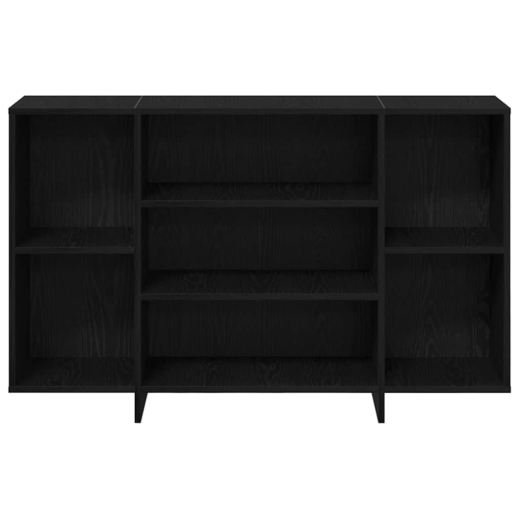 Credenza Rovere Nero 120 x 30 x 75 cm Legno multistrato