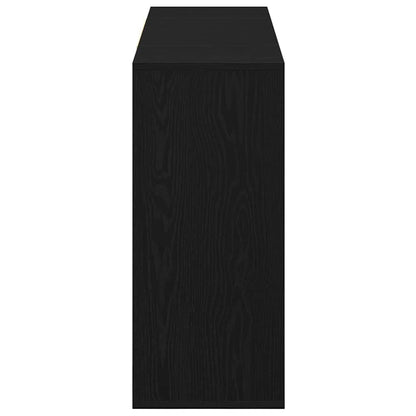 Credenza Rovere Nero 120 x 30 x 75 cm Legno multistrato