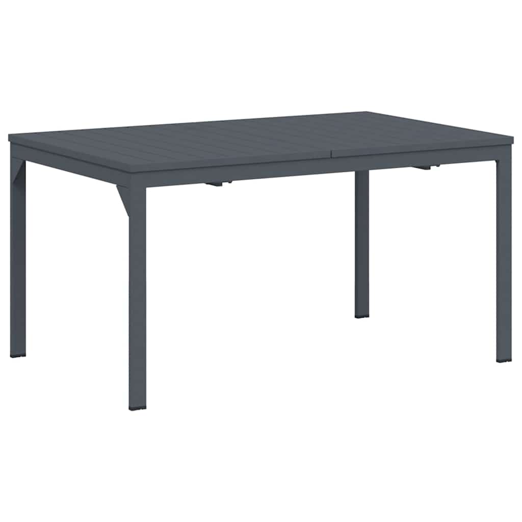 Tavolo da Pranzo da Esterno Antracite 210 x 90 x 73 cm Acciaio