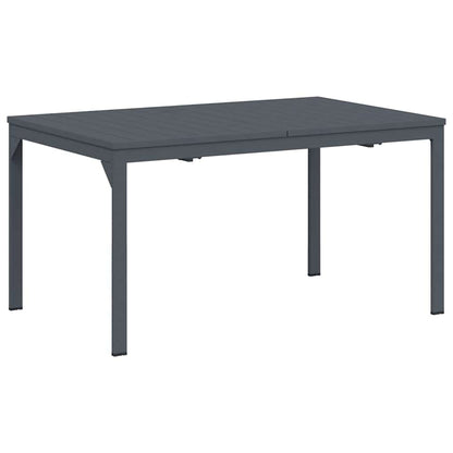 Tavolo da Pranzo da Esterno Antracite 210 x 90 x 73 cm Acciaio