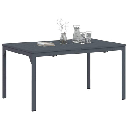 Tavolo da Pranzo da Esterno Antracite 210 x 90 x 73 cm Acciaio
