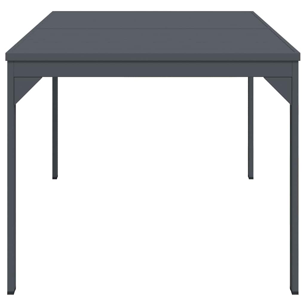 Tavolo da Pranzo da Esterno Antracite 210 x 90 x 73 cm Acciaio