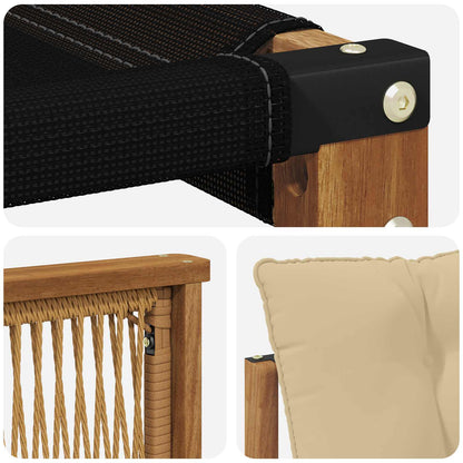 Set di divani da esterno con cuscino 8 pcs Naturale e Beige | homemem39