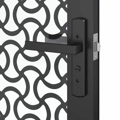 Porta in vetro Traforo Nero 76 x 3,5 x 201,5 cm Alluminio | homemem39