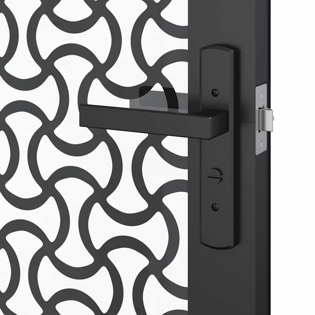Porta in vetro Traforo Nero 102,5 x 3,5 x 201,5 cm Alluminio | homemem39