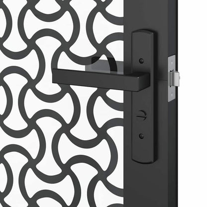 Porta in vetro Traforo Nero 102,5 x 3,5 x 201,5 cm Alluminio | homemem39