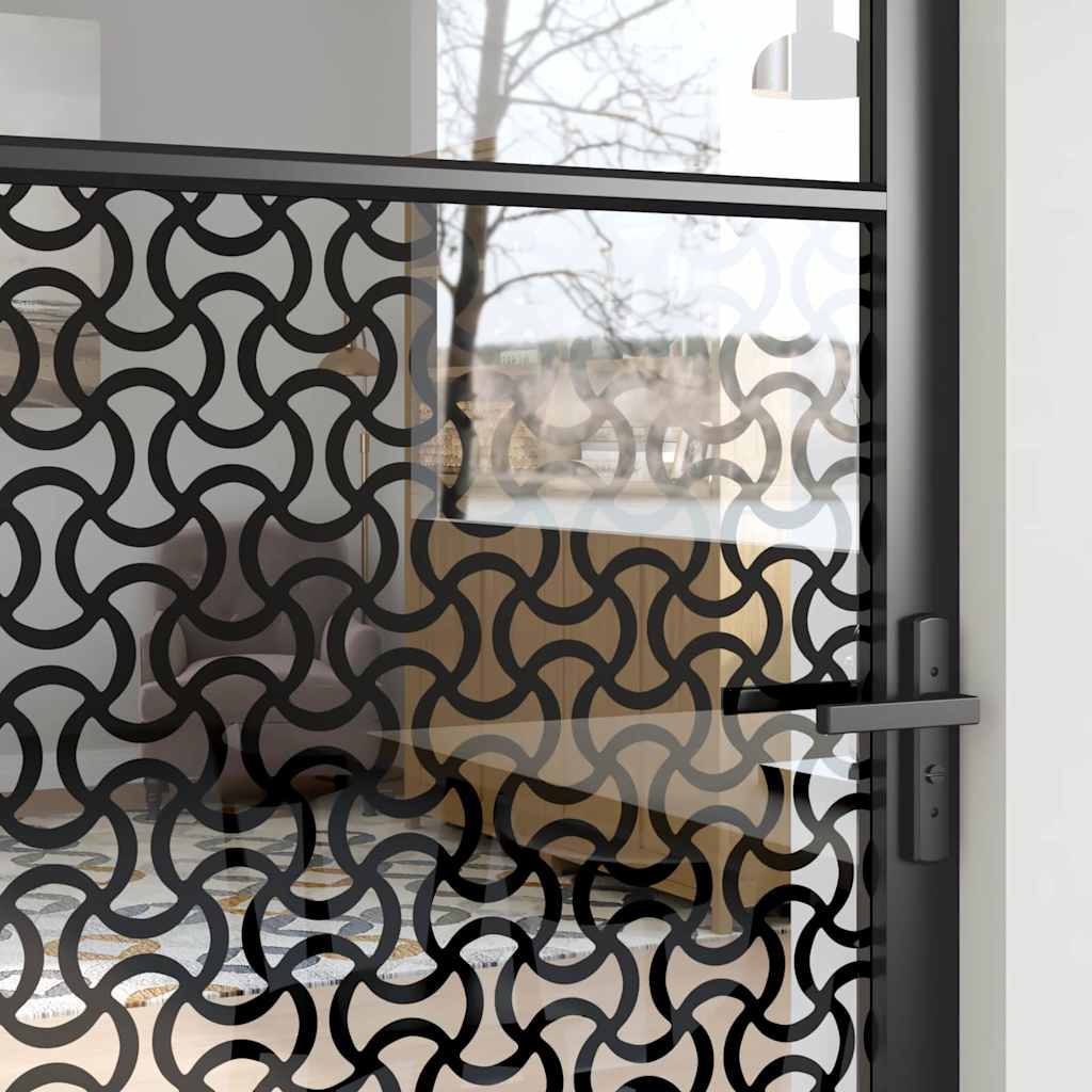 Porta in vetro Traforo Nero 102,5 x 3,5 x 201,5 cm Alluminio | homemem39