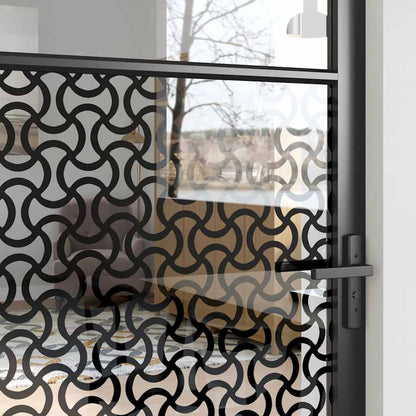 Porta in vetro Traforo Nero 102,5 x 3,5 x 201,5 cm Alluminio | homemem39