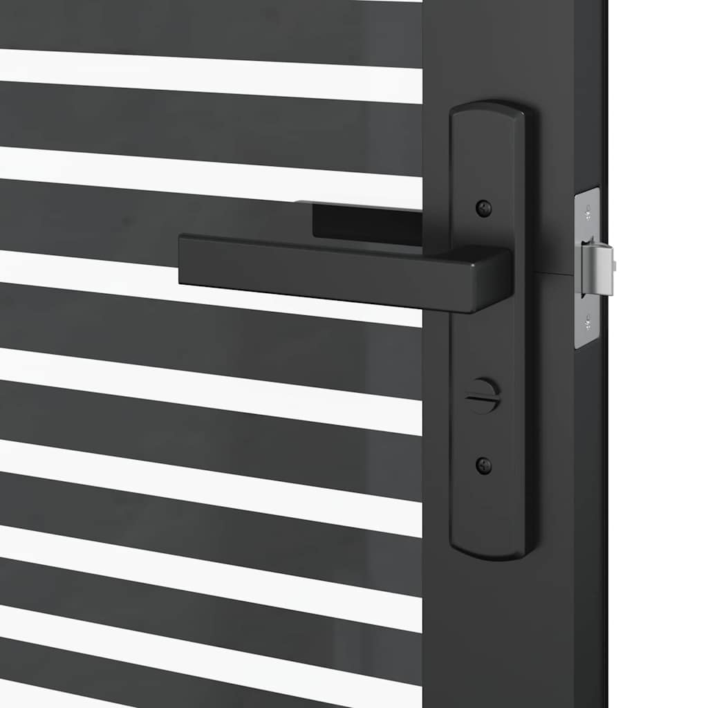 Porta in vetro Rigato Nero 102,5 x 3,5 x 201,5 cm Alluminio | homemem39