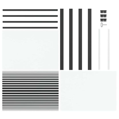 Porta in vetro Rigato Nero 102,5 x 3,5 x 201,5 cm Alluminio | homemem39