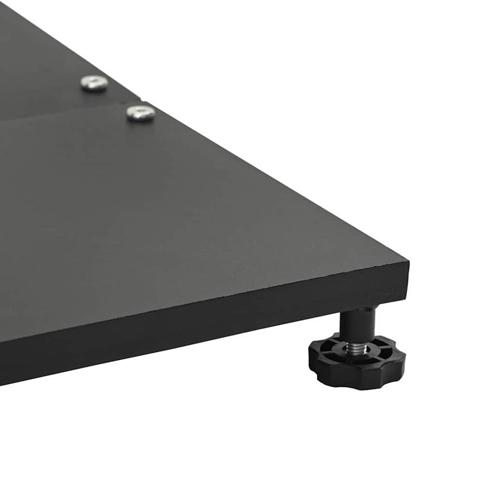 Base per Ombrello da Esterno Nero 45 x 45 x 31 cm Acciaio - homemem39