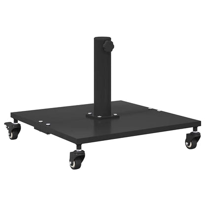 Base per Ombrello da Esterno Nero 45 x 45 x 31 cm Acciaio - homemem39