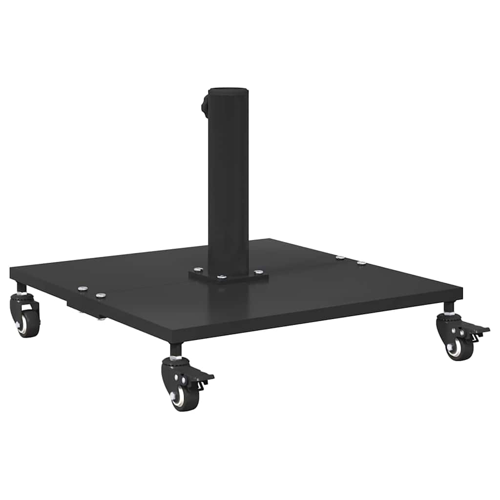Base per Ombrello da Esterno Nero 45 x 45 x 31 cm Acciaio - homemem39