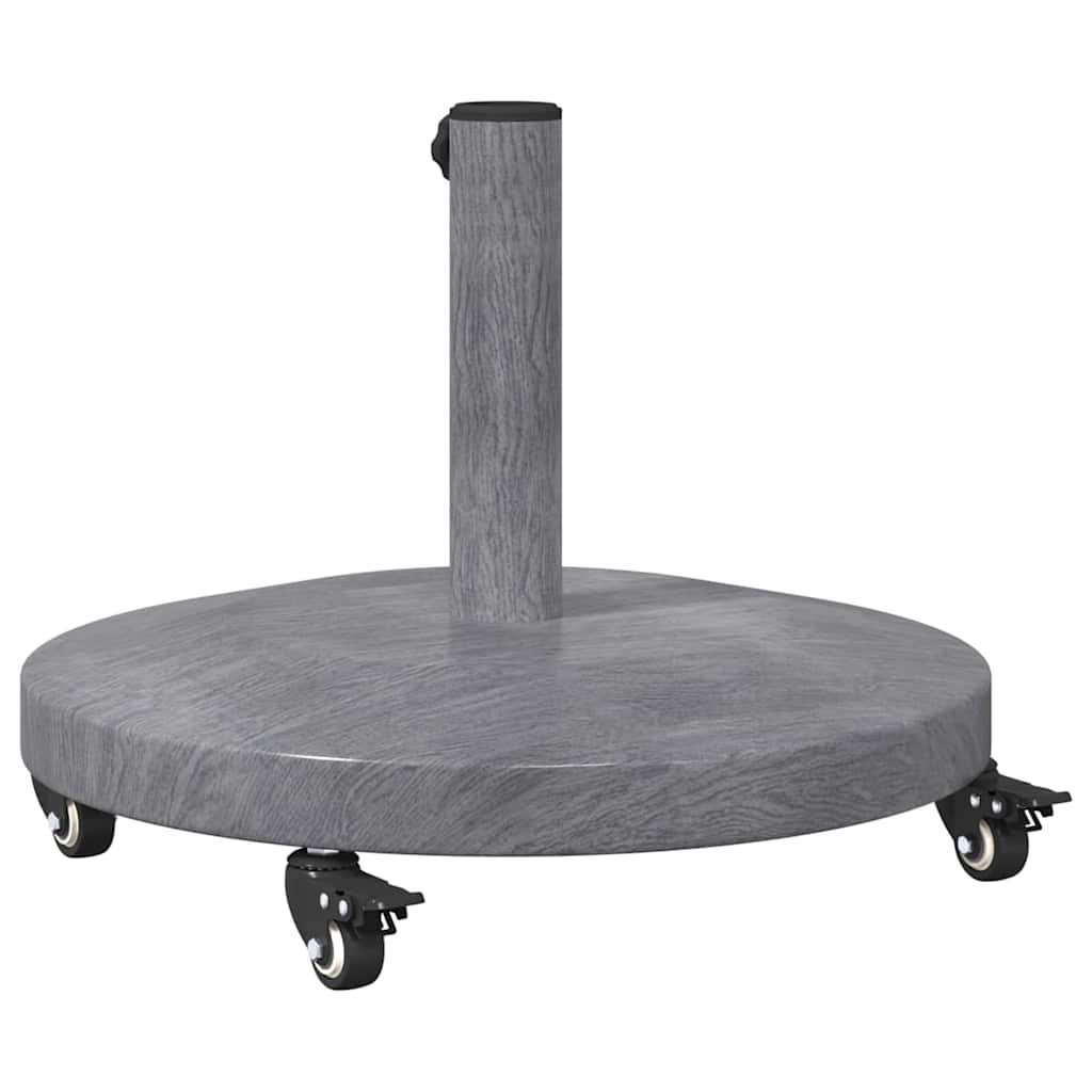 Base per Ombrello da Esterno Aspetto legno grigio scuro - homemem39