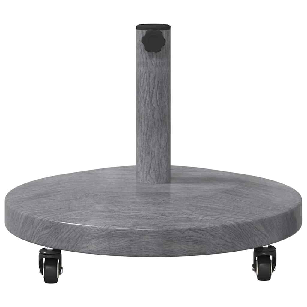 Base per Ombrello da Esterno Aspetto legno grigio scuro - homemem39