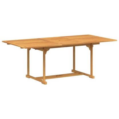 Set da Pranzo per Giardino 7 pcs Marrone Legno di teak solido