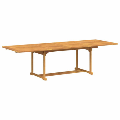 Set da Pranzo per Giardino 9 pcs Marrone Legno di teak solido