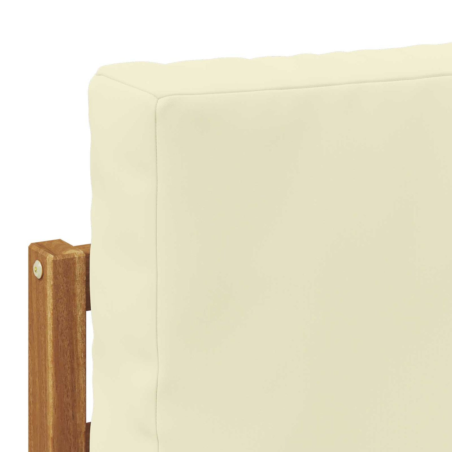 Set di divani da esterno 3 pz Naturale e Crema