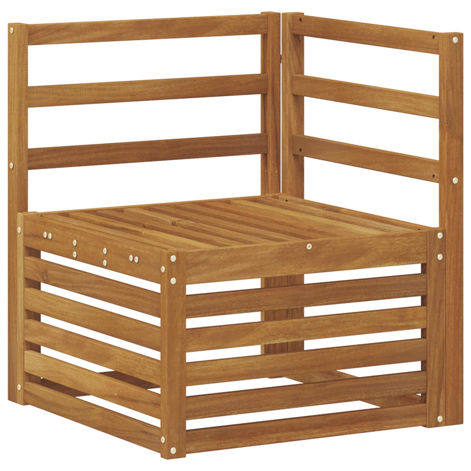 Set divano sezionale 5 pcs Naturale Legno di Acacia Massello | homemem39