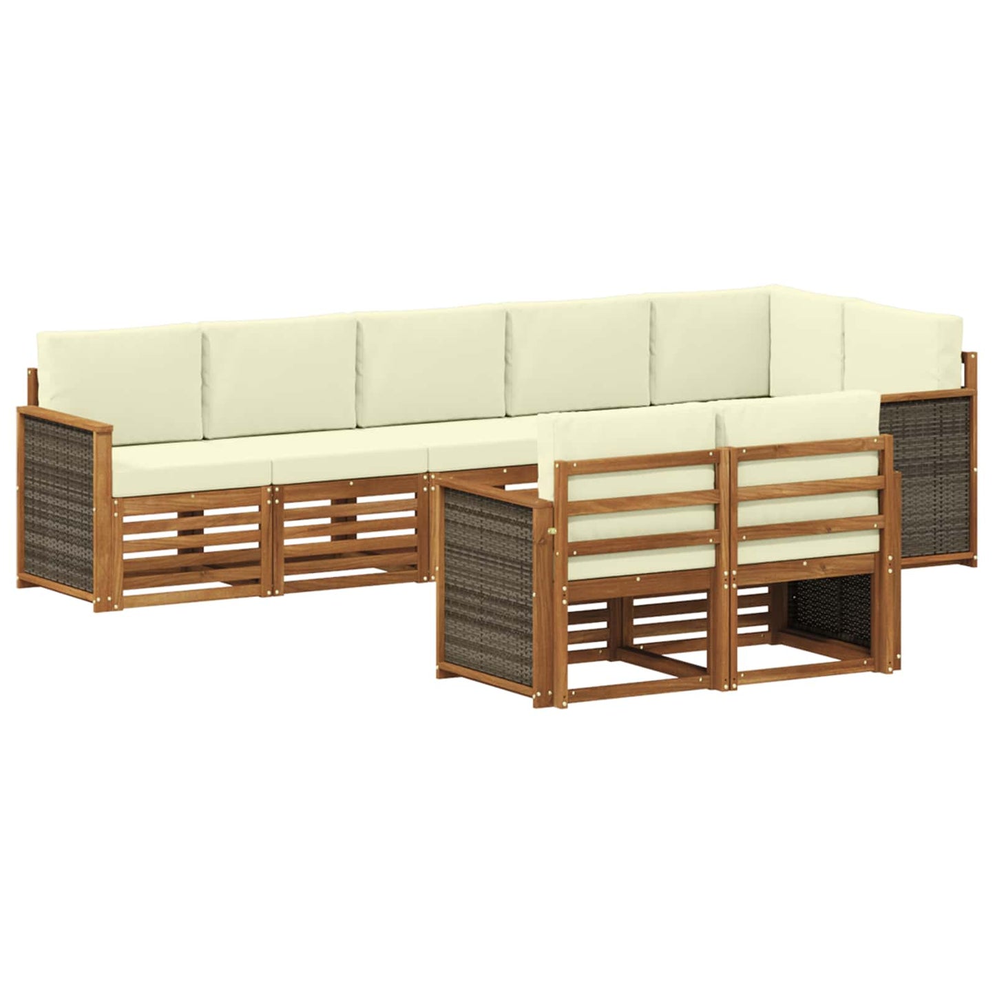 Set divani Legno di Acacia Massello