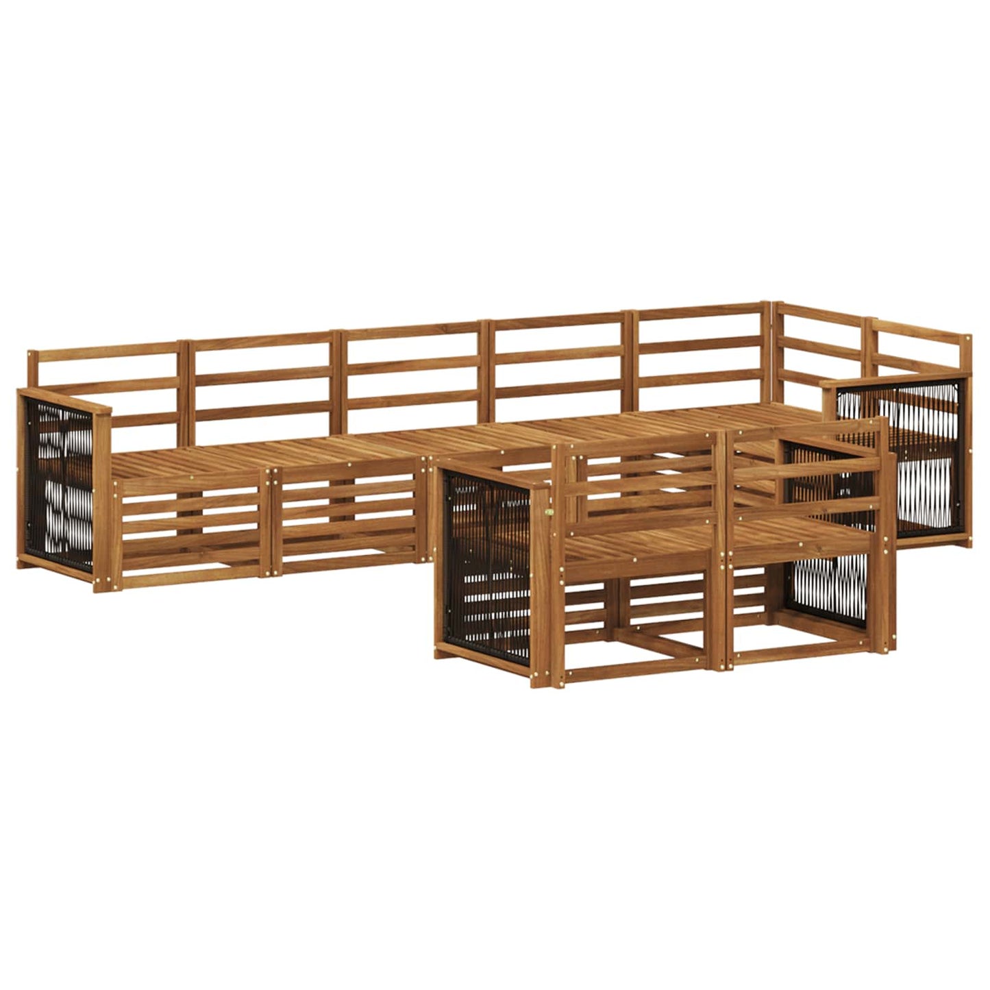 Set divani Legno di Acacia Massello