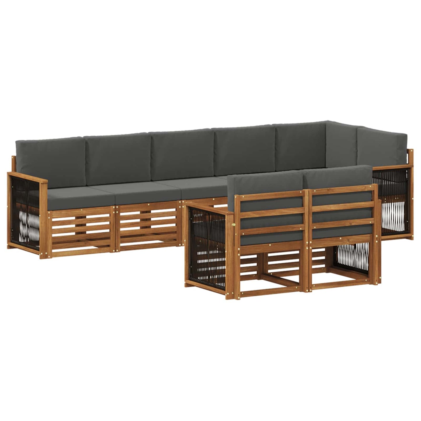 Set divani Legno di Acacia Massello