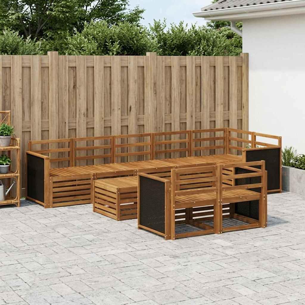 Set divani Legno di Acacia Massello