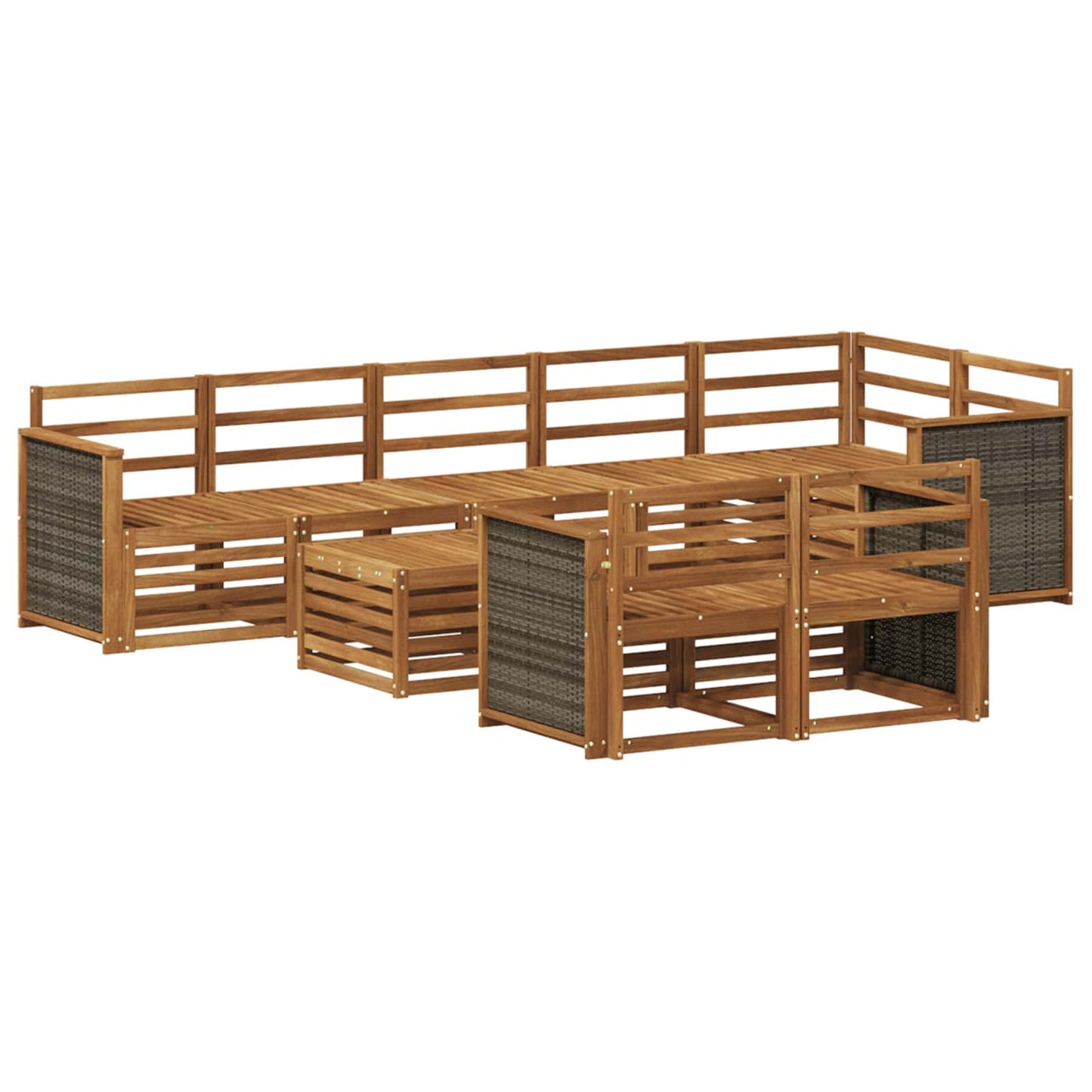 Set divani Legno di Acacia Massello