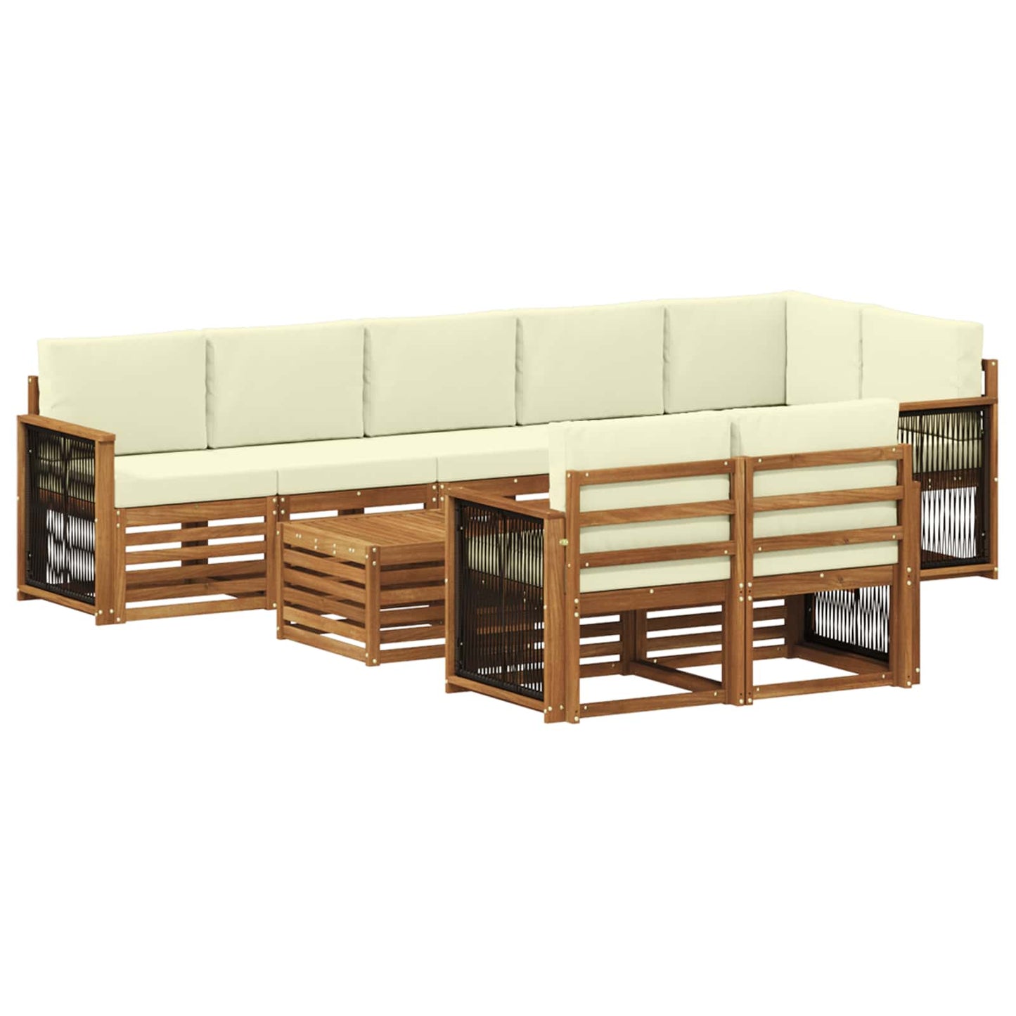 Set divani Legno di Acacia Massello
