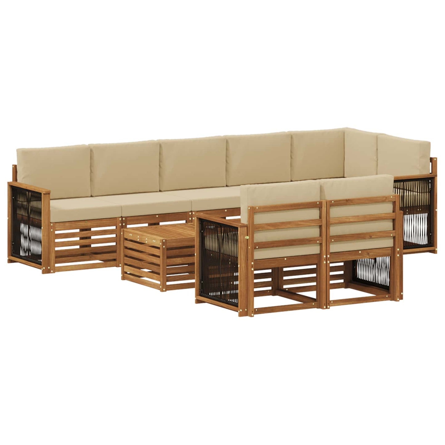 Set divani Legno di Acacia Massello