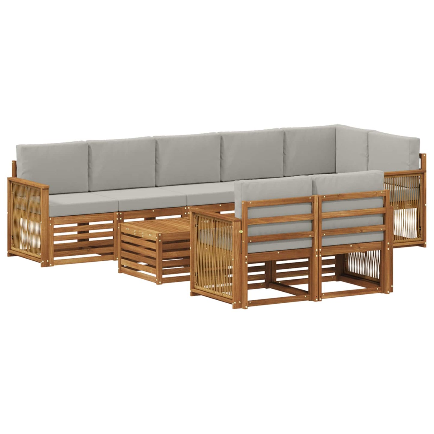 Set divani Legno di Acacia Massello