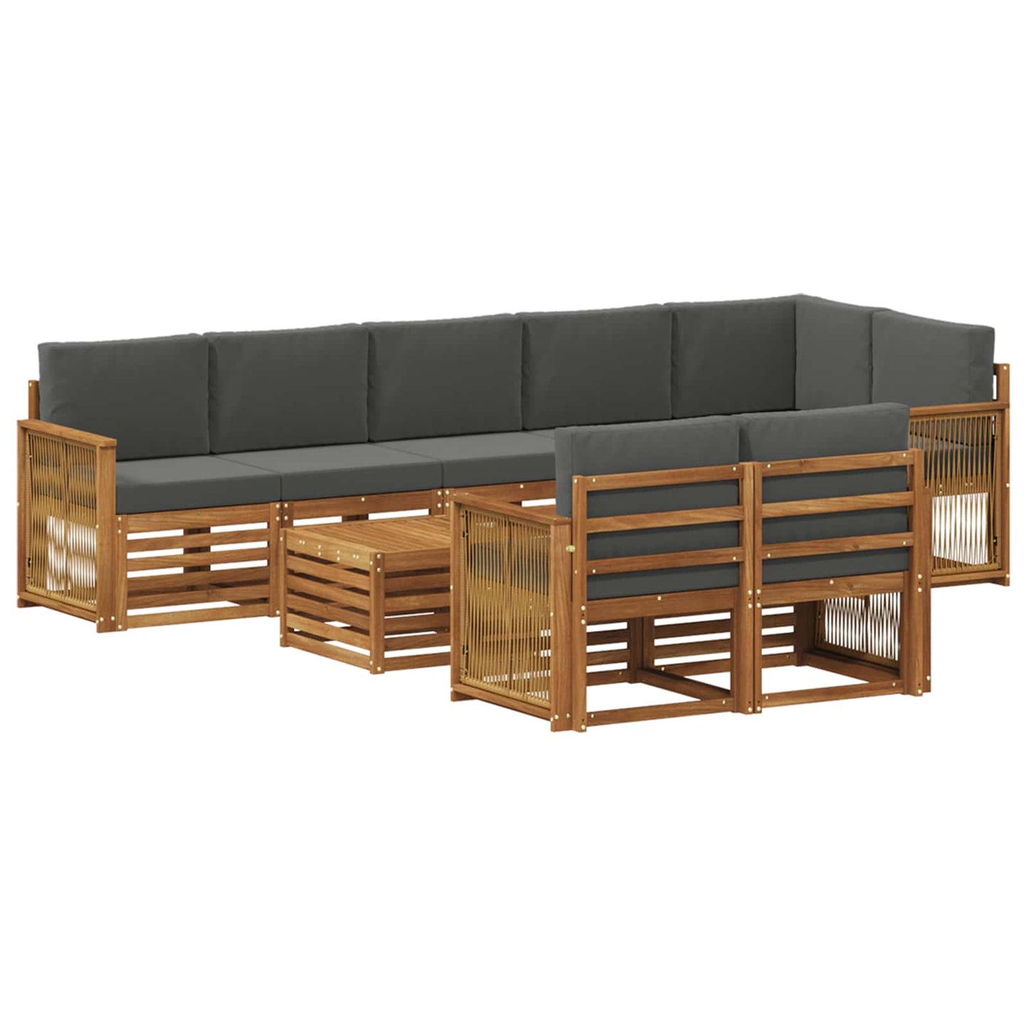 Set divani Legno di Acacia Massello