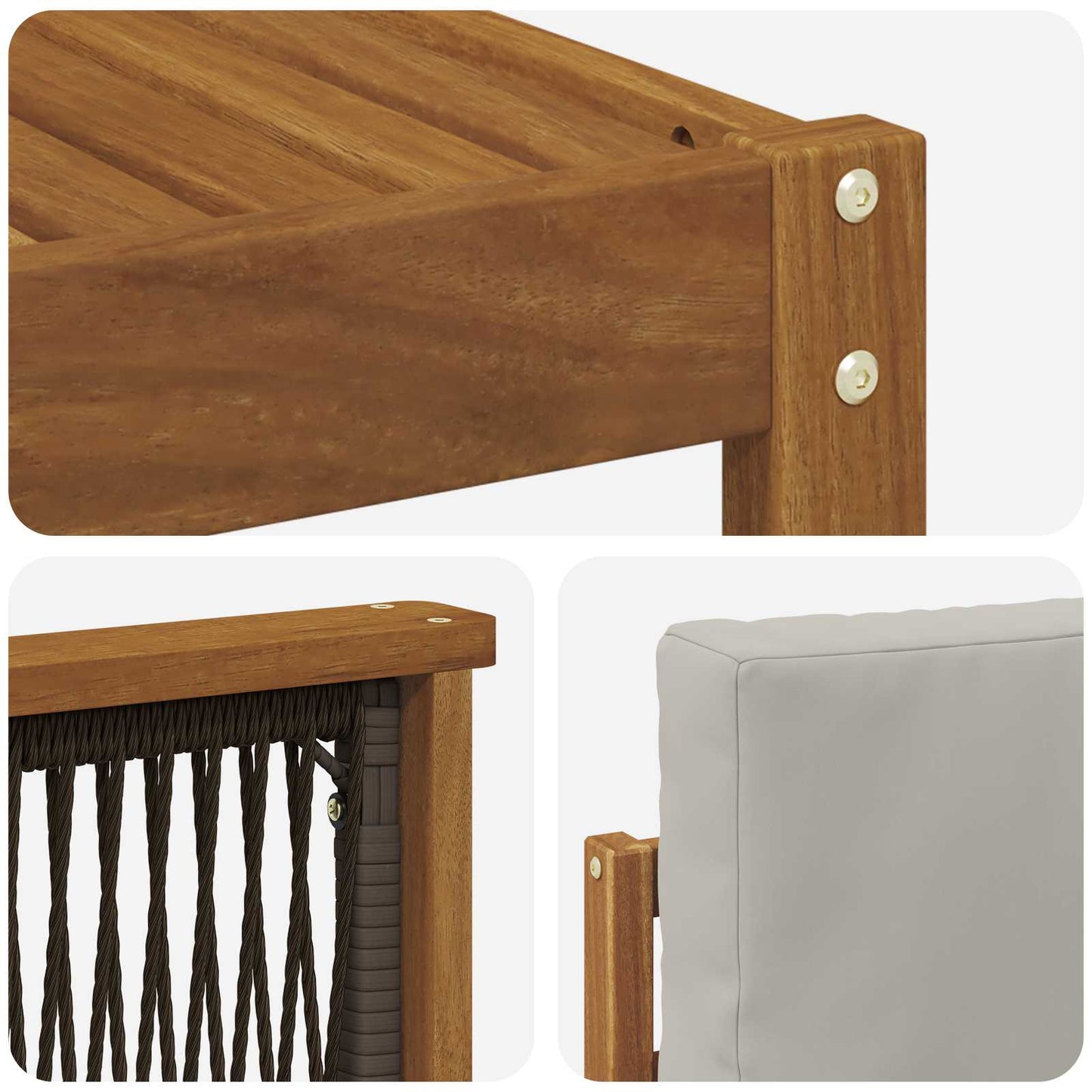 Set divano sezionale con cuscino 6 pcs