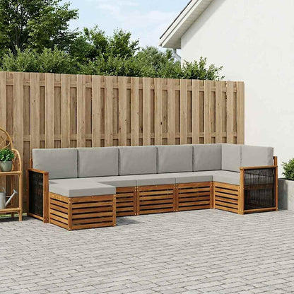 Set divano sezionale con cuscino 6 pcs